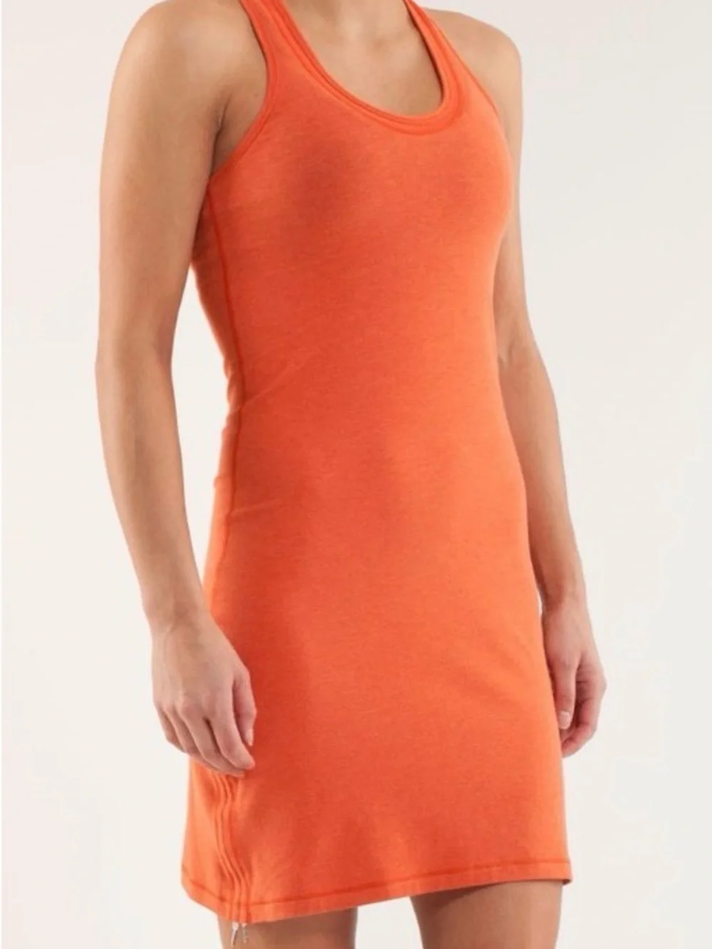 Lululemon It's A Cinch Dress Mottled Blood Orange Tanktop Dress Size 6